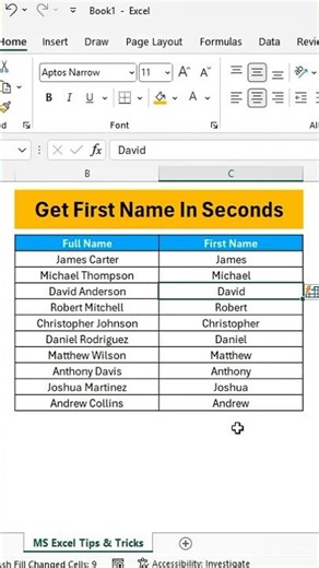 Use Flash Fill in Excel | Automatically Format Data Instantly