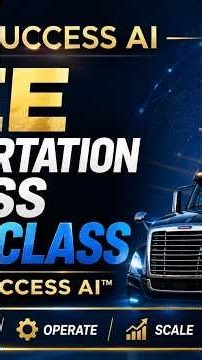 “How to Start a Transportation Business With AI | FREE Masterclass”.#NEMT#transport #BusinessAI