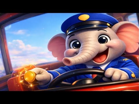 The Elephant Bus Driver 🐘🚌 | Fun City Song for Kids
