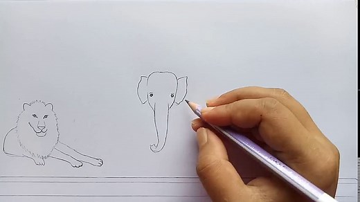 How to draw zoo step by step