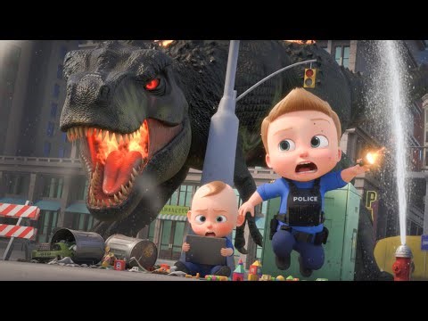 City Chaos Giant Dino vs Police | Rescue Adventure | Cartoon animation for kids | BST Police Patrol