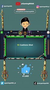 2.6K views · 56 reactions | impressive 10 Cushion Shot in berlin #8ballpool #gamingwithk #8ballpooltutorial #billiardsgame | Gaming with K | Facebook