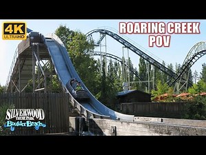 Roaring Creek Log Flume POV (4K 60FPS), Silverwood Arrow Dynamics Log Flume | Non-Copyright