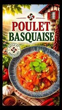 Poulet Basquaise #CuisineFrançaise #RecetteFacile #CuisineMaison #FoodLover #RecetteTraditionnelle
