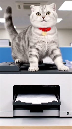 He tried to fix the printer... it didn't go well 🖨️😵 #shorts