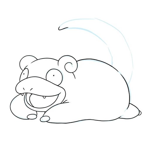 Pokémon | First Generation | Slowpoke | Time Lapse Drawing