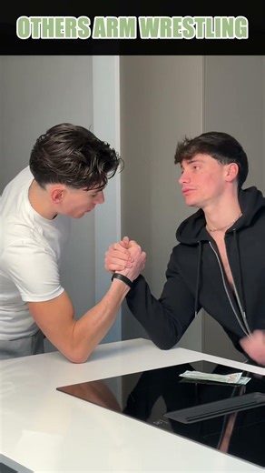 Others arm wrestling Vs This Guy ☠️#trollface #trollfaceedit #armwrestling #strength #trending