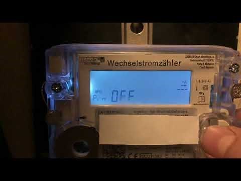 elektronischer Stromzähler Pin- Anfrage und Eingabe