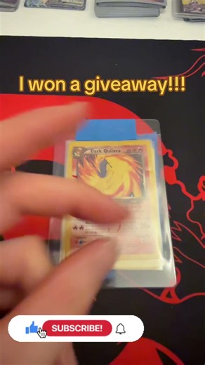 I won a Pokémon card giveaway