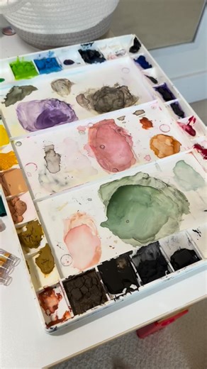 Projects in the works. More paintings, more mini ornaments 😁. Come visit Firstenburg community center blizzard blast bazaar in Vancouver November 22nd to say hi in person✨ #vancouverwaartist #pnwvendors #smallart | Gussi Ochi