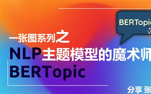 一张图系列之NLP主题模型的魔术师BERTopic