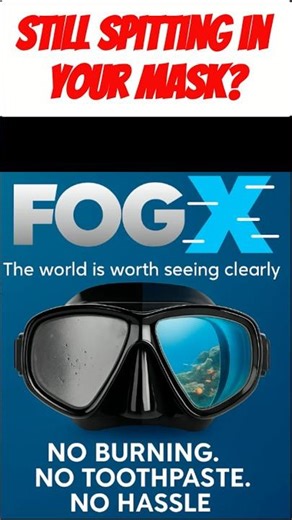 No More Foggy Dive Mask! Fog-X Scuba Mask De-Fog Film | Scuba Diving Industry