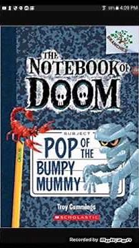 The notebook of doom pop of the bumpy mummy