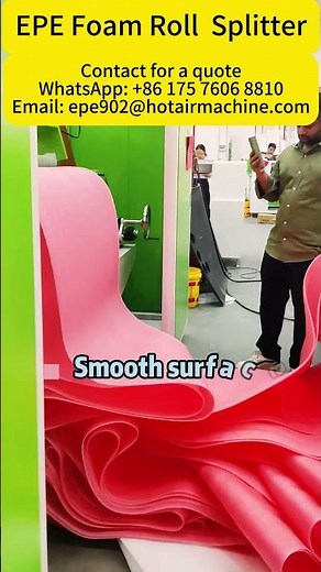 EPE foam Rolls Splitting Machine | PE EVA XPE EPP Foam Skiving Machine