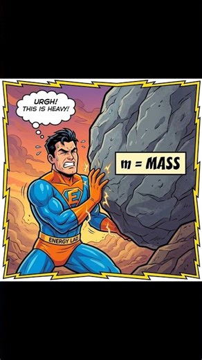 potential energy explained via comic strip.