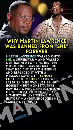 Why Martin Lawrence Was Banned from “SNL” Forever