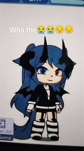 What happened to my gacha life😭😔 ON A TABLET😖 #gacha #life #gachalife #glitch #youareanidiot