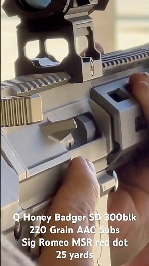 Q Honey Badger SD 300blk SBR #qhoneybadger #honeybadger #suppressor #300blackout