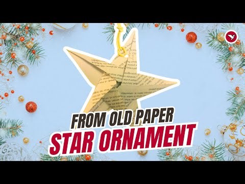 Origami Twist Fold Star | Holiday DIY with Minimal Materials!