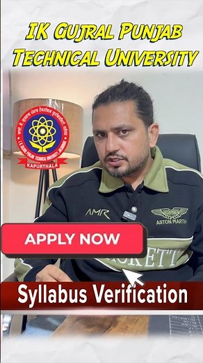 How to Apply Syllabus Verification From IK Gujral Punjab Technical University 19