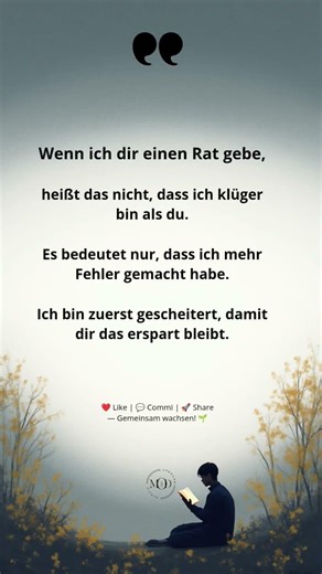 ​Erfahrung ist die Summe aller Fehler 🌱💡