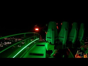 Fury 325 POV 4K @Night Back Row 60fps Horizon Leveled Carowinds, NC