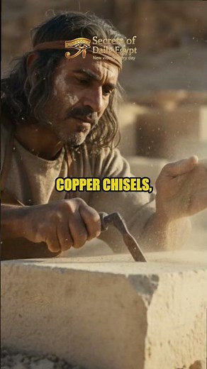 Copper chisels REALLY shaped the pyramids? 🏺 #ancientegypt