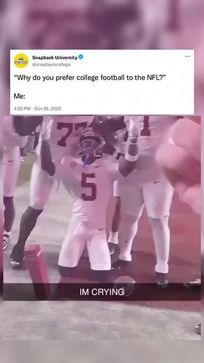 15K views · 2.8K reactions | There’s nothing like College Football  - #cfb #college #football #collegefootball #bama #funny #fyp #explore | Snapbackuniversity | Facebook