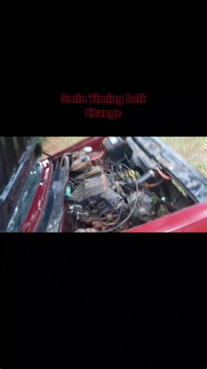 Changing Timing belt on the mk1 in 5 minutes #35yearoldcar #golfmk1 #roadtrip #vierfontein
