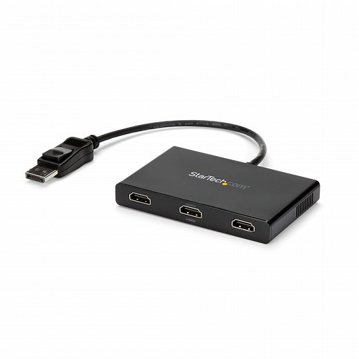 3-Port Multi Monitor Adapter - DisplayPort 1.2 to 3x HDMI MST Hub - Triple 1080p HDMI Monitors - Video Splitter for Extended Desktop Mode on Windows PCs Only - DP to 3x HDMI