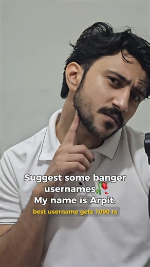 Arpit Tiwari on Instagram: "Drop Some banger usernames in comments🥀"