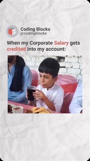 Us bro us 🙂 Share witb your friends Follow @codingblocks for more! #coding #programming #codinglife #codinghumor #programminghumour #codingmeme #corporate #corporatememe #funny #fyp | Coding Blocks