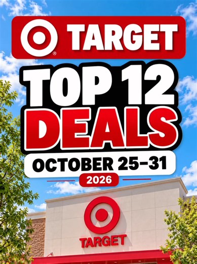 12 Target finds starting at just 24¢! 🎯 Shop October 25–31 using Target Circle digital coupons, in store or for pickup where available. #TargetDeals #TargetCircle #DigitalCoupons #moneysavingtips #smartspendr