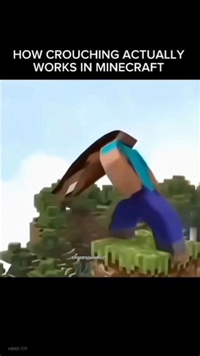 Minecraft Crouching 😂 #minecraft #trending #funny