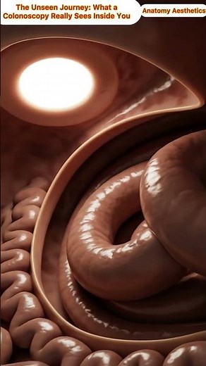 The Unseen Journey: What a Colonoscopy Really Sees Inside You| Anatomy Aesthetics | Guts Health