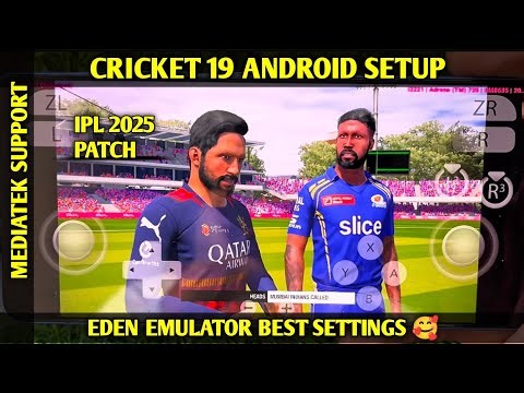 CRICKET 19 🔥 EDEN EMULATOR SETUP ANDROID | IPL 2025 | BEST SETTINGS FOR LOW END DEVICE | #cricket19
