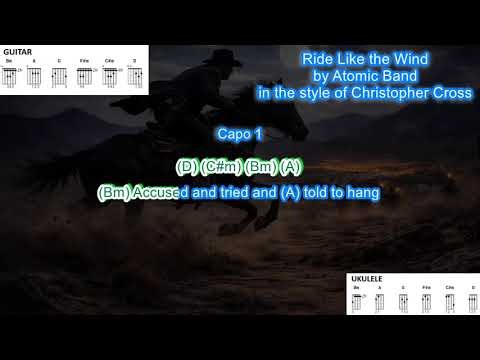 Ride Like the Wind (capo 1) in the style of Christopher Cross play along with chords and lyrics