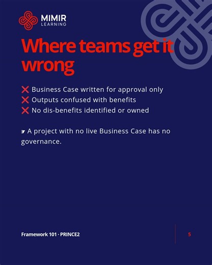 PRINCE2 Project Management Framework 101 - Business Case
