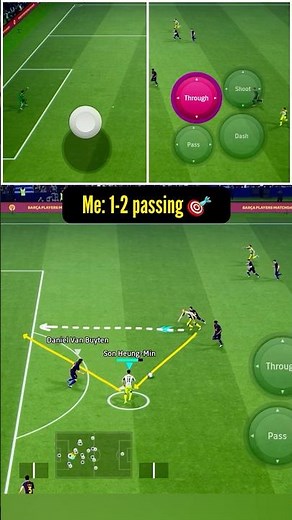 The best Technique IN efootball | 1-2 passing and forward 🥰🥰🥰 #efootball