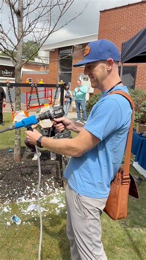 I tried out this Roto Power pressure washer that attaches to your drill! This has a hex bit that fits into your drill and can get water from a hose port or just this tube into a bucket of water. It put out some pretty good force!-#diyhomeprojects #diyhome #pressurewashing #pressurewash #pressurewasher #tools #toolsofthetrade | Self-Taught Woodworking