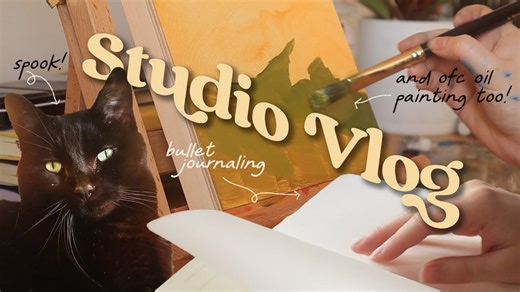 A Cozy Art Vlog: Rediscovering Bullet Journaling and Painting Again