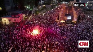 Aerial footage shows scope of massive protests ahead of key vote