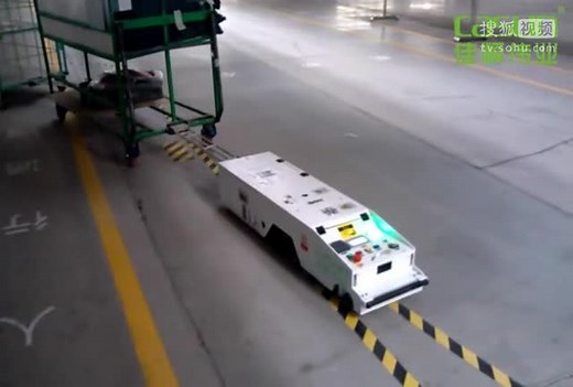 牵引式AGV小车|AGV导引车-家电行业应用