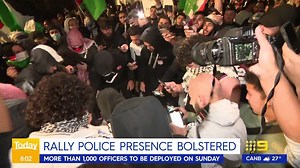 Supporters of both sides of the Israel-Hamas conflict have been issued a stern warning not to protest this weekend. READ MORE: https://nine.social/nXm #9News | WATCH LIVE 6pm | 9 News Sydney