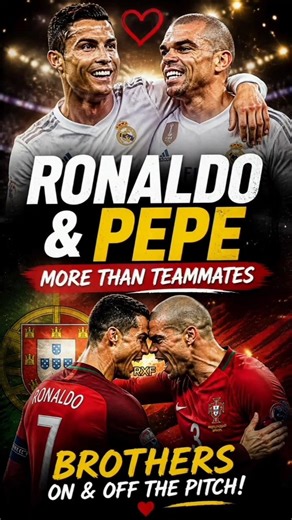 “More Than Teammates: Ronaldo & Pepe’s Legendary Friendship ❤️”