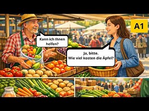 "German for everyday life – quick and easy: Shopping at the market"