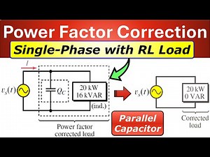 Power Factor Correction for Inductive Loads ⚡Parallel vs Series Capacitor Effects 💡 TINA Simulations