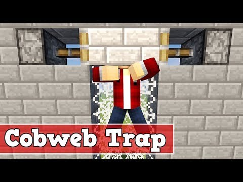 Wie baut man eine Spinnenwebenfalle in Minecraft | Minecraft Falle bauen deutsch