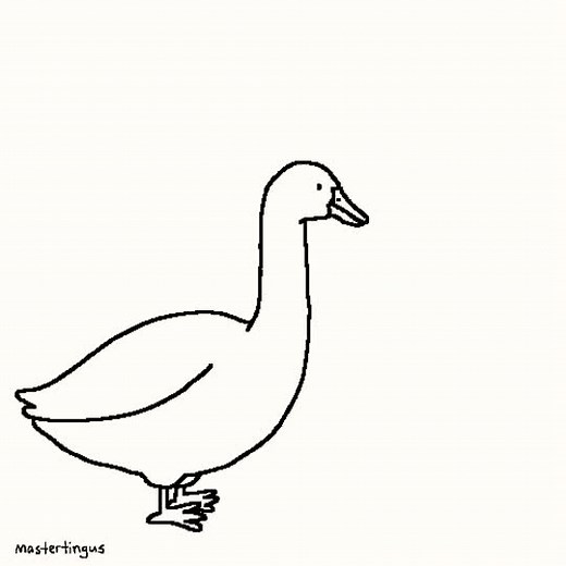 Surreal Goose Cartoon Animation