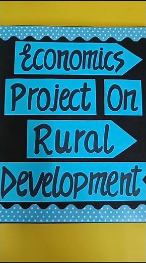 Economics Project on Rural Development Class 12th CBSE 2025-26 #project